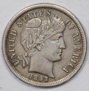 1893-S Barber Dime 90% silver 
