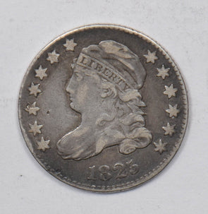 1825 Capped Bust Dime 90% silver VF+ U0747