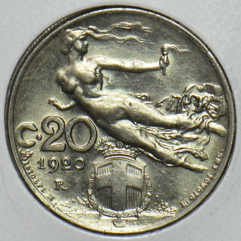 Italy 1920 20 Centesimi 491193 combine shipping