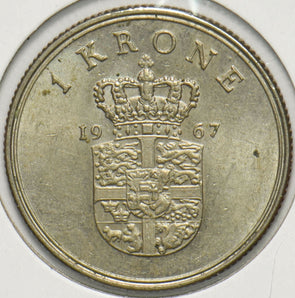 Denmark 1961 Krone Lion animal Frederick IX 293221 combine shipping