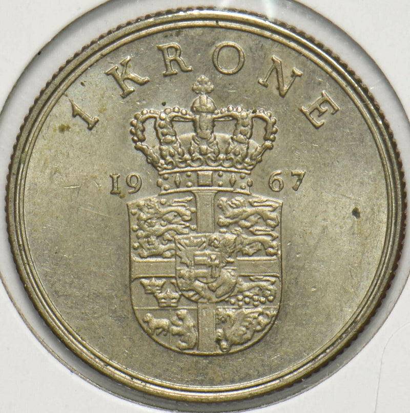 Denmark 1961 Krone Lion animal Frederick IX 293221 combine shipping