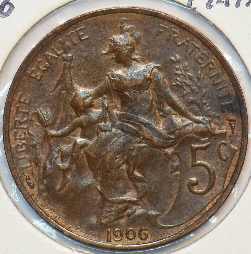 France 1906 5 Centimes 195186 combine shipping