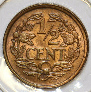 Netherlands 1938 1/2 Cent Lion animal 296899 combine shipping