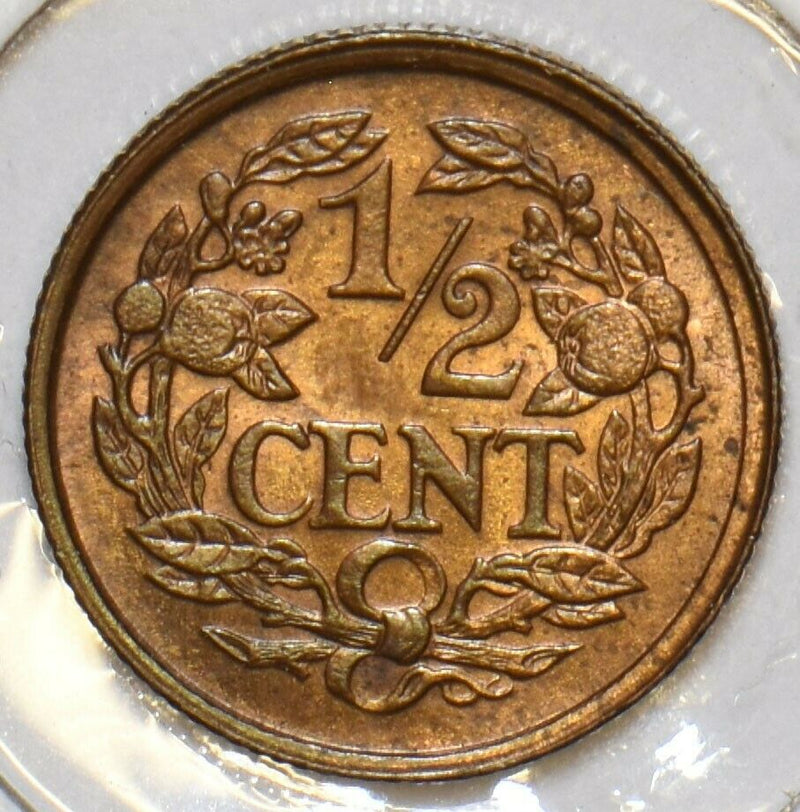 Netherlands 1938 1/2 Cent Lion animal 296899 combine shipping