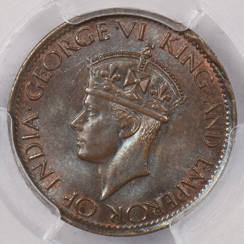 Ceylon 1942 Cent PCGS MS 64 BROWN PI0226 combine shipping