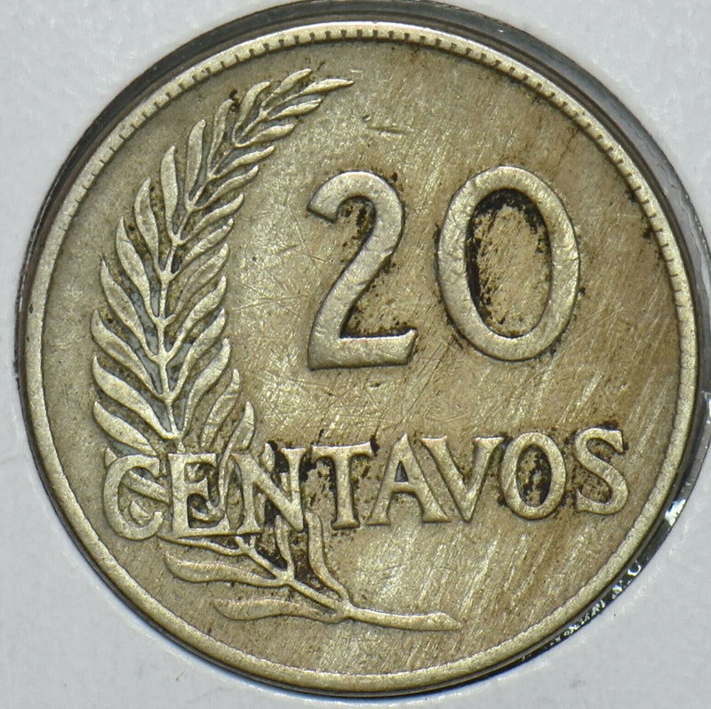 Peru 1921 20 Centavos 196669 combine shipping