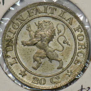 Belgium 1861 20 Centimes Lion animal 491075 combine shipping