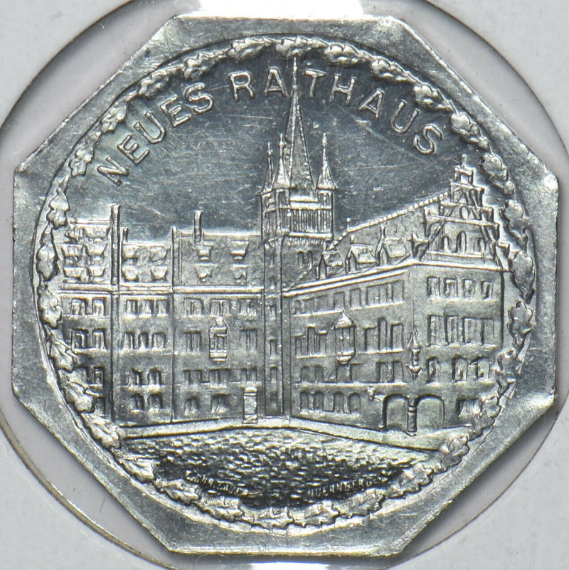 Germany 1940 ~70 20 Pfening Strassenbahn, Bayern bus token 296442 combine shippi