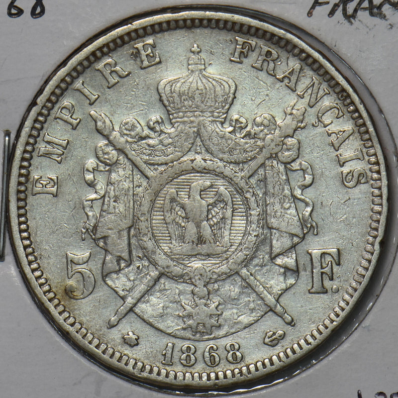 France 1868 5 Francs 491065 combine shipping