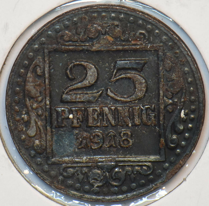 Germany 1918 25 Pfennig Notgeld 296497 combine shipping