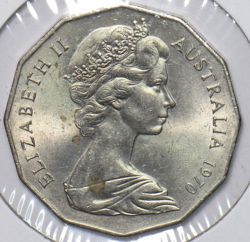 Australia 1970 50 Cents 200th Anniversary of Cook's Australian Voyage 195208 com