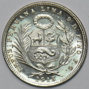 Peru 1913 1/5 Sol 491165 combine shipping