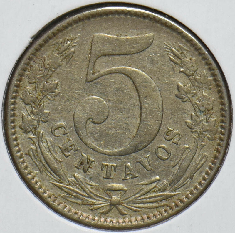 Colombia 1886 5 Centavos 293490 combine shipping