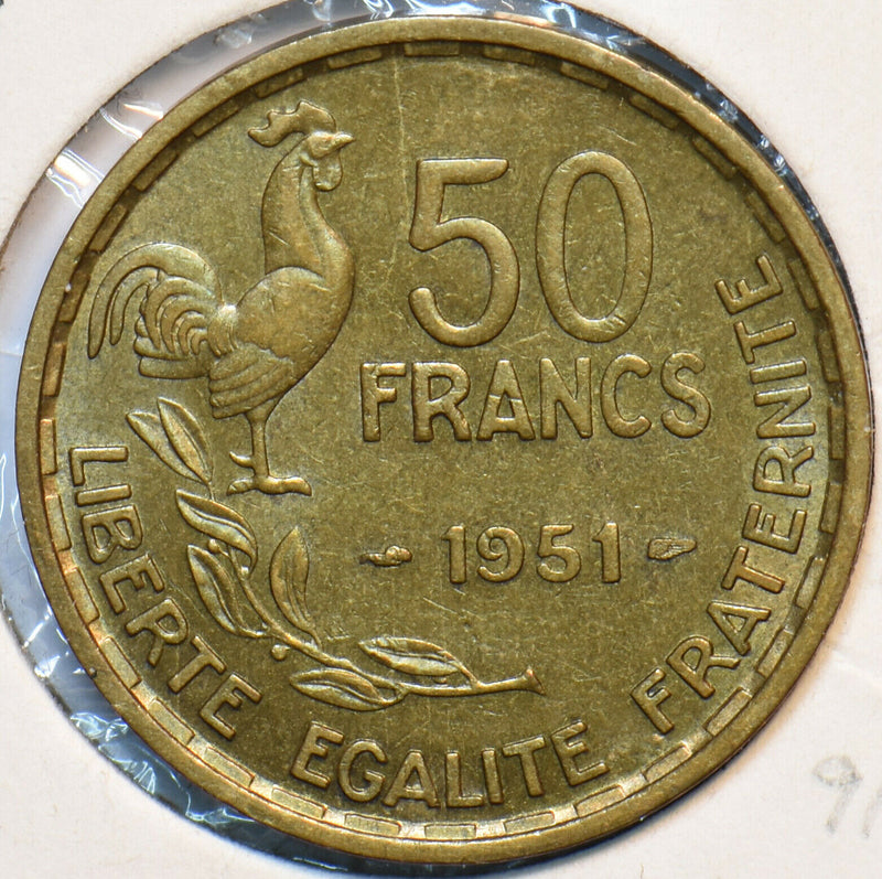 France 1951 50 Francs 294014 combine shipping
