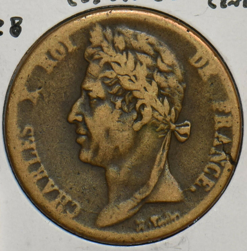 France 1828 A 5 Centimes French colonies 296903 combine shipping