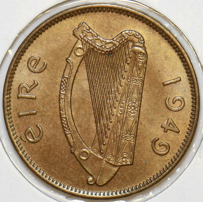 Ireland 1949 1/2 Penny Sow with piglets animal 296906 combine shipping
