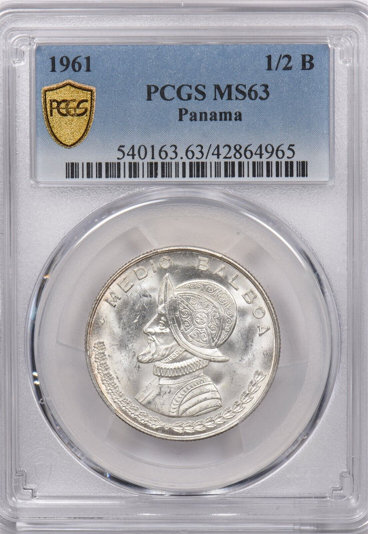 Panama 1961 1/2 Balboa Eagle animal PCGS MS 63 PI0033 combine shipping