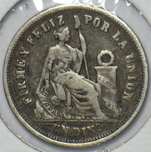 Peru 1866 Dinero Llama animal 195140 combine shipping