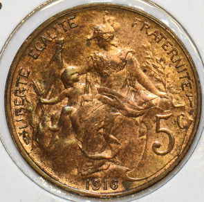 France 1916 A 5 Centimes 296901 combine shipping