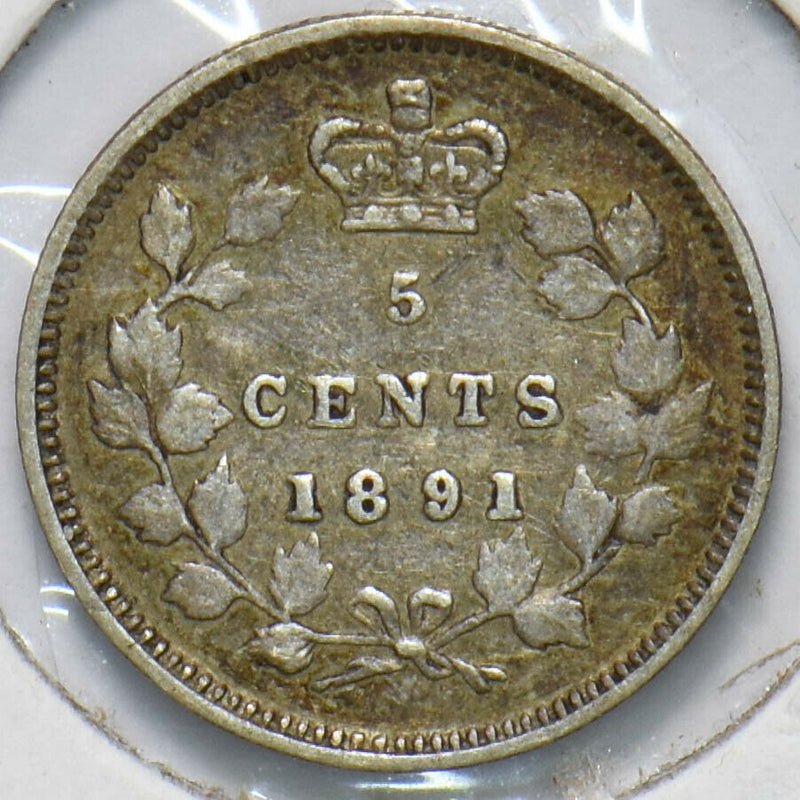 Canada 1891 5 Cents Queen Victoria 293306 combine shipping