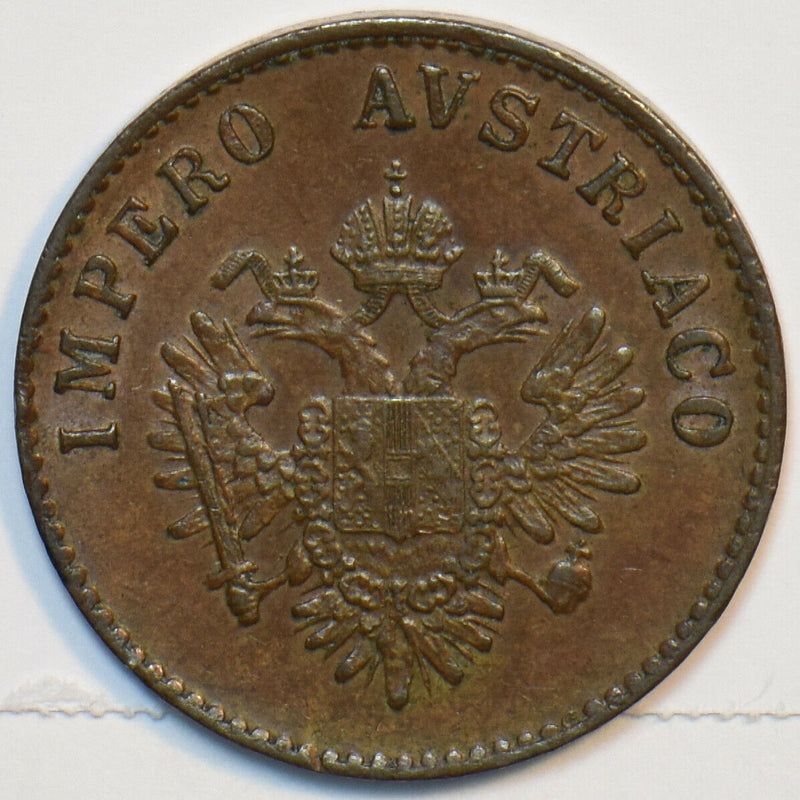 Italy 1852 M 5 Centesimi Lombardy 491258 combine shipping