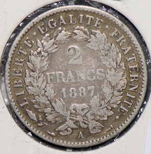 France 1887 2 Francs  290631 combine shipping