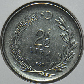 Turkey 1960 2 1/2 Lira 195768 combine shipping