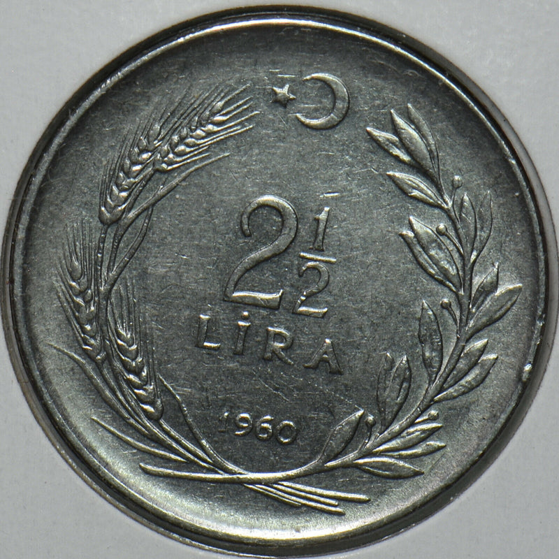 Turkey 1960 2 1/2 Lira 195768 combine shipping