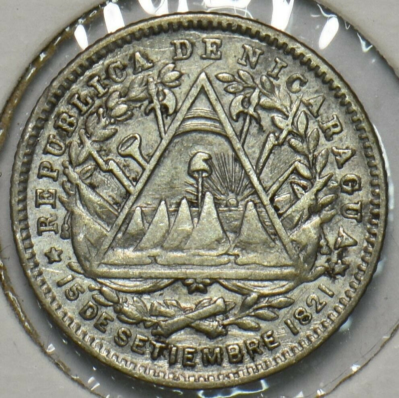 Nicaragua 1887 H 10 Centavos 296854 combine shipping