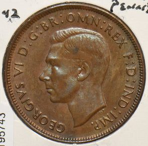 Australia 1942 Penny Kangaroo animal 195743 combine shipping