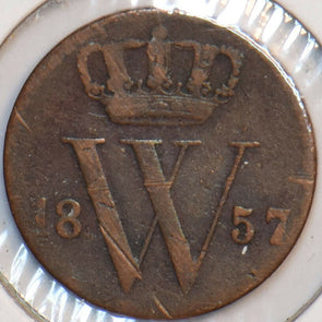 Netherlands 1857 1/2 Cent Lion animal 195189 combine shipping
