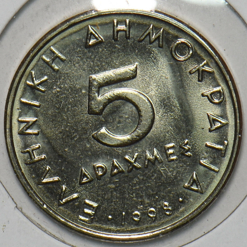 Greece 1998 5 Drachmai 151718 combine shipping