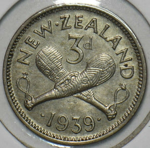 New Zealand 1939 3 Pence 152387 combine shipping