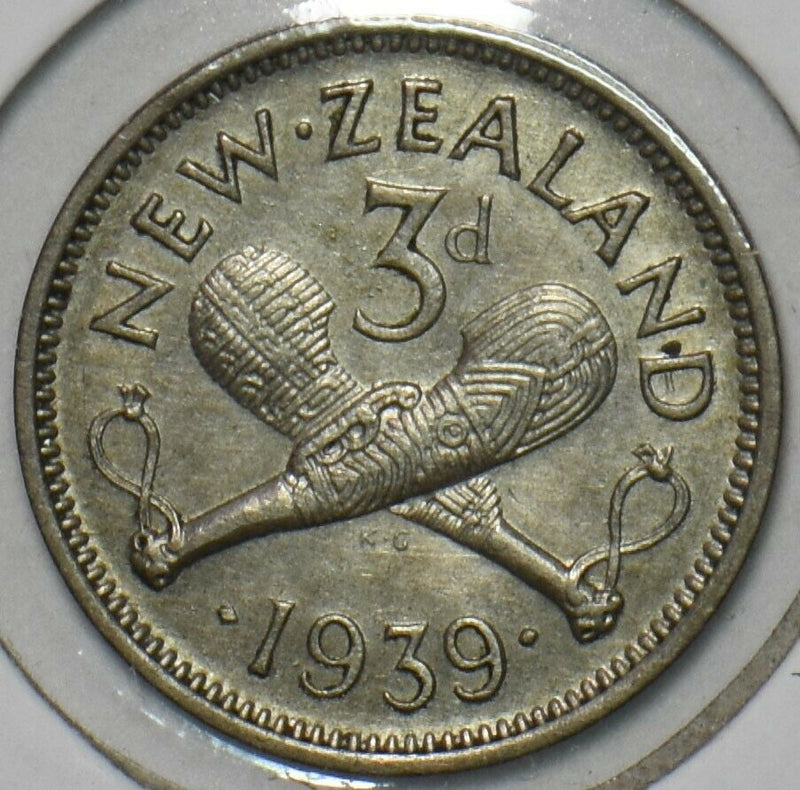 New Zealand 1939 3 Pence 152387 combine shipping