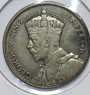 New Zealand 1933 1/2 Crown Ram animal George V 192474 combine shipping