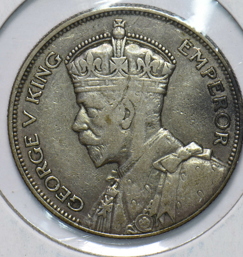 New Zealand 1933 1/2 Crown Ram animal George V 192474 combine shipping