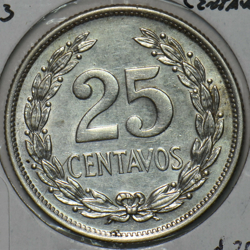 El Salvador 1943 25 Centavos 491242 combine shipping