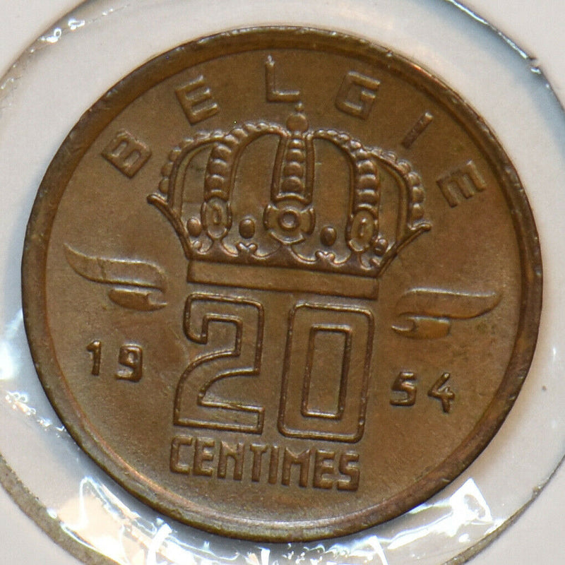 Belgium 1954 20 Centimes 195911 combine shipping