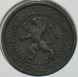 Belgium 1916 5 Centimes Lion animal 195898 combine shipping