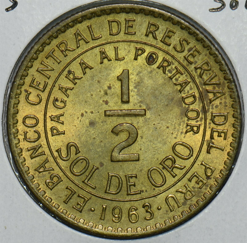 Peru 1963 1/2 Sol 196566 combine shipping