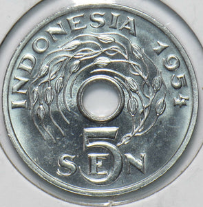 Indonesia 1954 5 Sen 192357 combine shipping