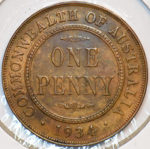Australia 1934 Penny 195266 combine shipping
