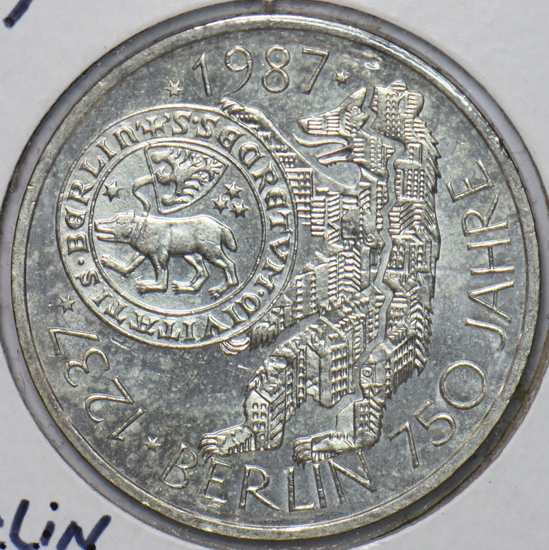 Germany 1987 10 Mark Eagle animal Bear 750th anniversary of Berlin 195149 combin
