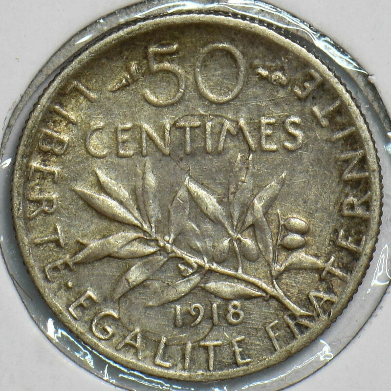 France 1918 50 Centimes 152932 combine shipping