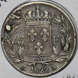 France 1822 A 5 Francs 491069 combine shipping
