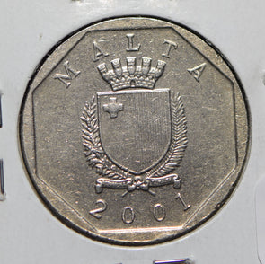 Malta 2001 50 Cents  901307 combine shipping