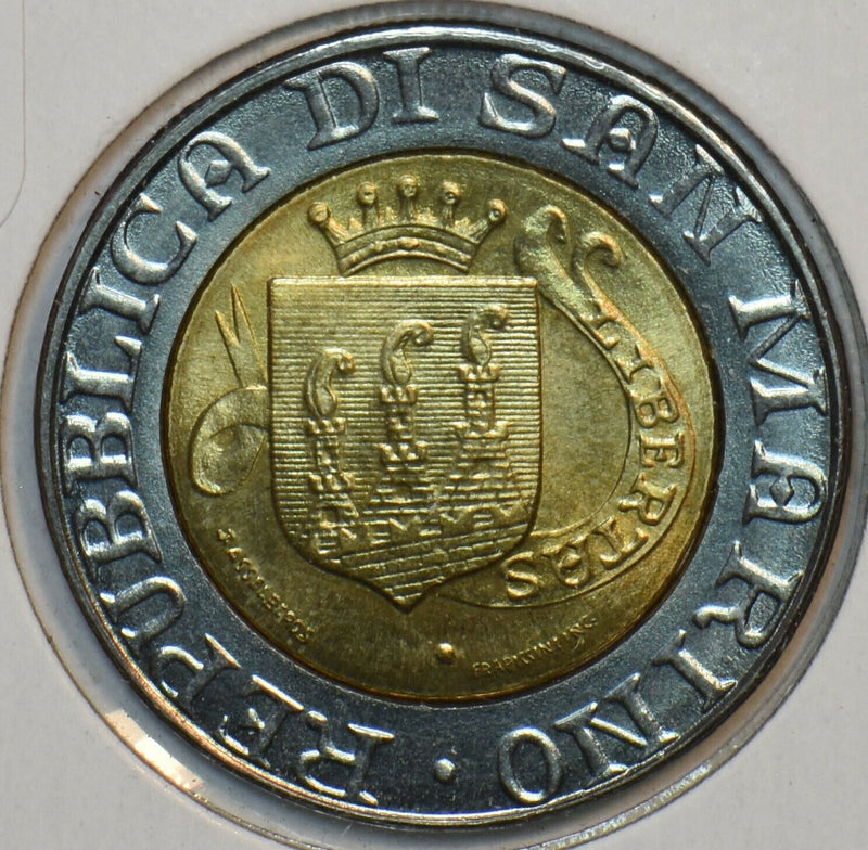 San Marino 1989 500 Lire 195998 combine shipping