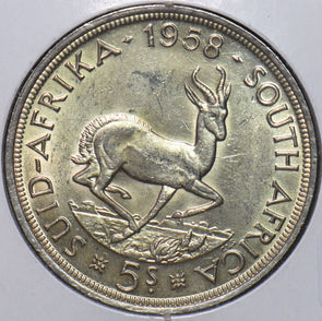 South Africa 1958 5 Shillings Springbok animal 296385 combine shipping