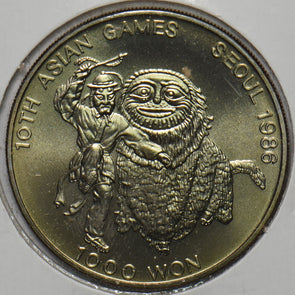 South Korea 1986 1000 Won 297257 combine shipping