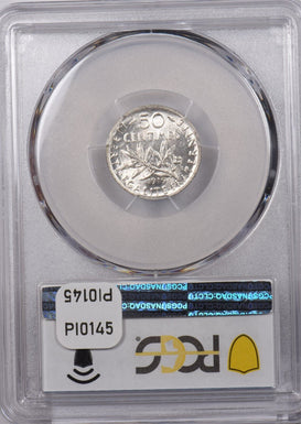 France 1919 50 Centimes PCGS MS 63 Gad-420 F-190 PI0145 combine shipping